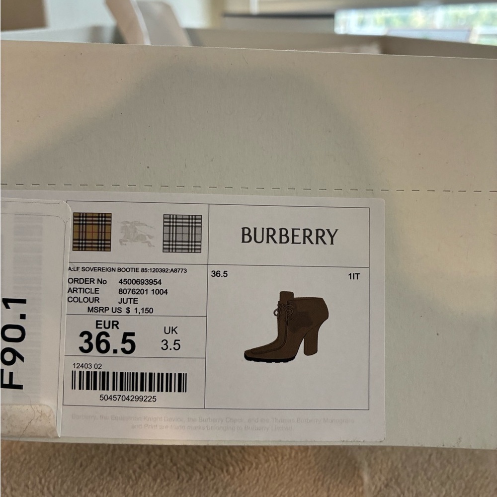 Burberry Tan Suede Ankle Boots - Picture 10 of 13